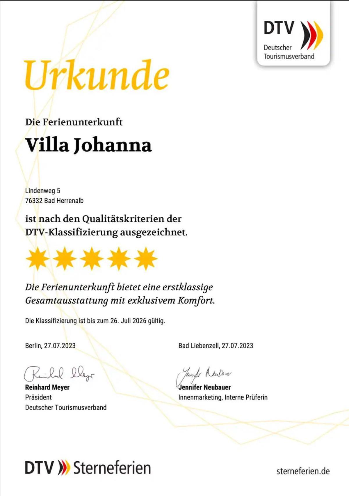Villa Johanna Bad Herrenalb Eksteriør billede